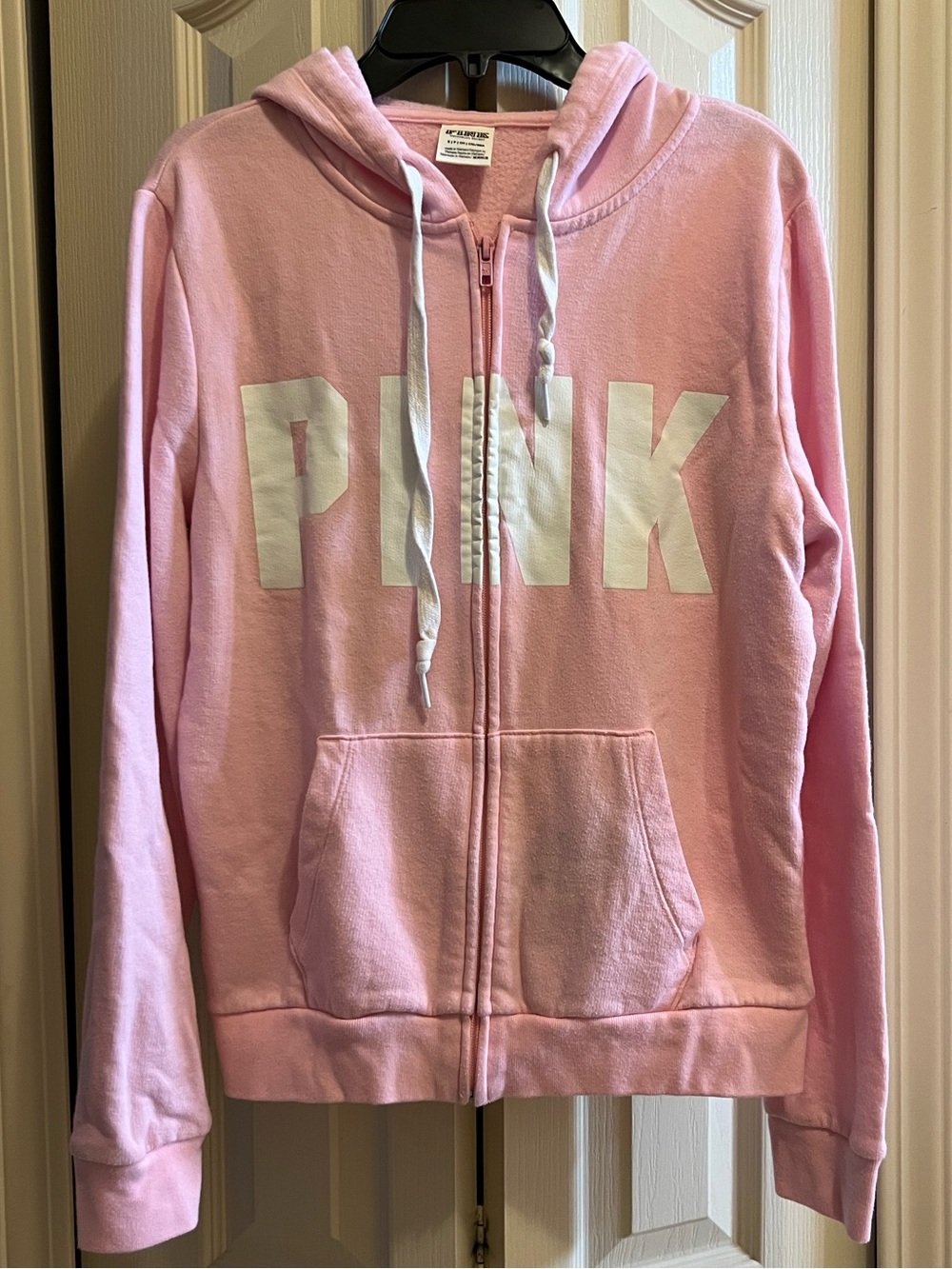PINK Victoria's Secret Pale Pink Zip Hoodie